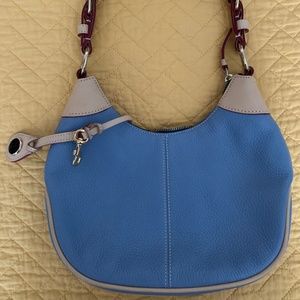 Dooney & Bourke Baby Blue Leather Shoulder Bag
